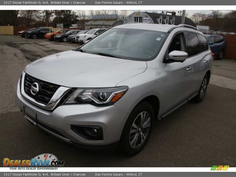 2017 Nissan Pathfinder SL 4x4 Brilliant Silver / Charcoal Photo #1