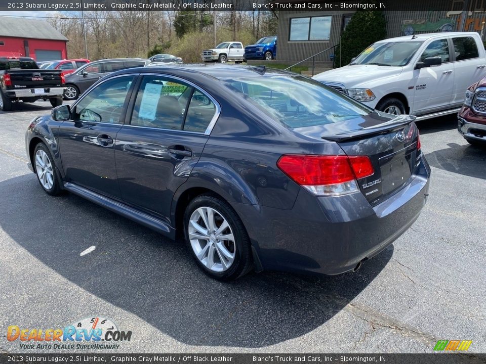 2013 Subaru Legacy 2.5i Limited Graphite Gray Metallic / Off Black Leather Photo #6