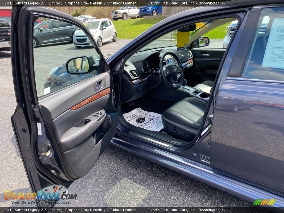 2013 Subaru Legacy 2.5i Limited Graphite Gray Metallic / Off Black Leather Photo #7