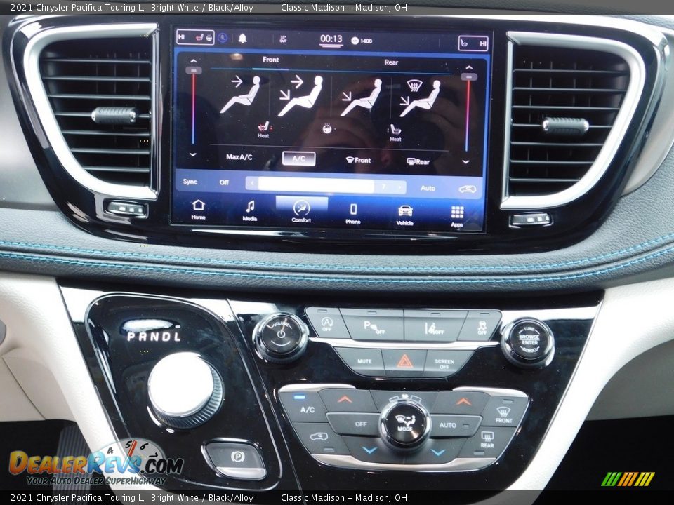 2021 Chrysler Pacifica Touring L Bright White / Black/Alloy Photo #6