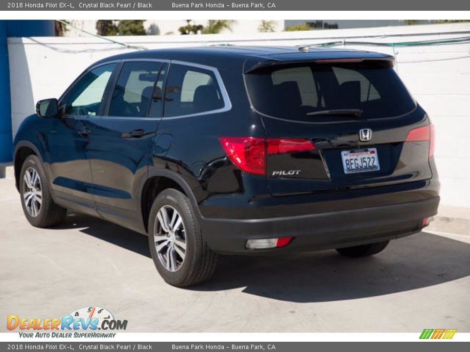 2018 Honda Pilot EX-L Crystal Black Pearl / Black Photo #2