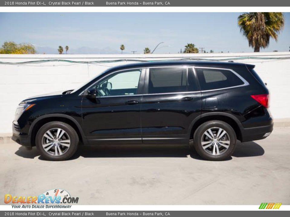 2018 Honda Pilot EX-L Crystal Black Pearl / Black Photo #8