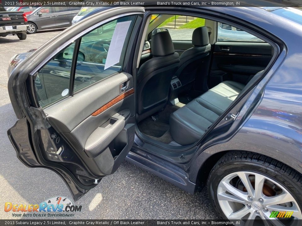 2013 Subaru Legacy 2.5i Limited Graphite Gray Metallic / Off Black Leather Photo #29