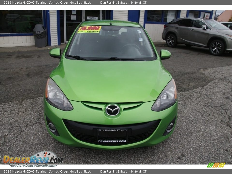 2013 Mazda MAZDA2 Touring Spirted Green Metallic / Black Photo #2