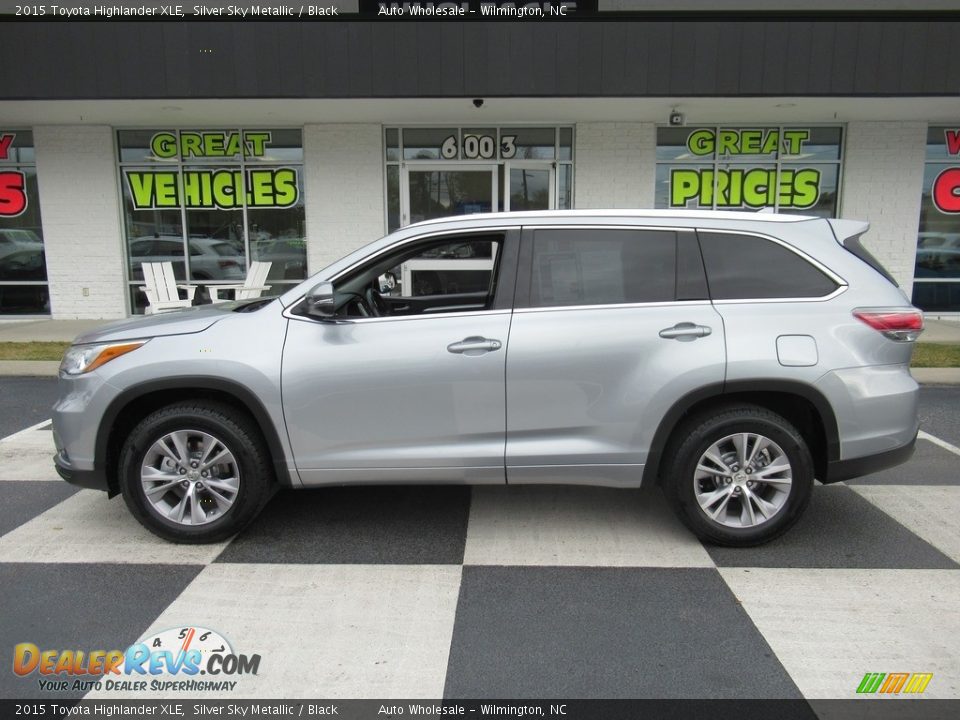 2015 Toyota Highlander XLE Silver Sky Metallic / Black Photo #1