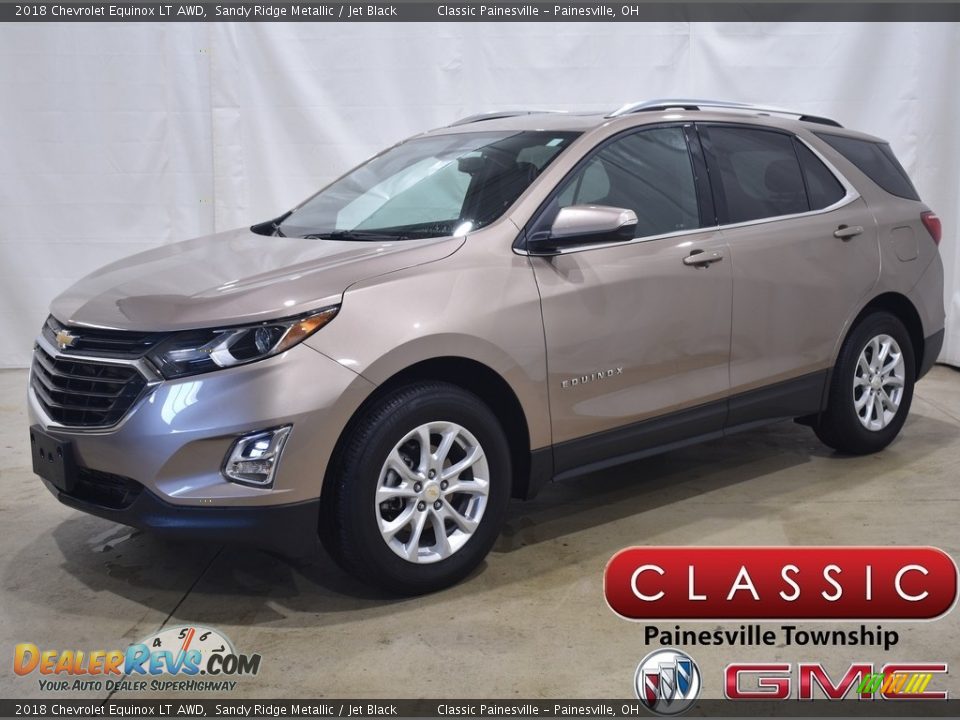 2018 Chevrolet Equinox LT AWD Sandy Ridge Metallic / Jet Black Photo #1