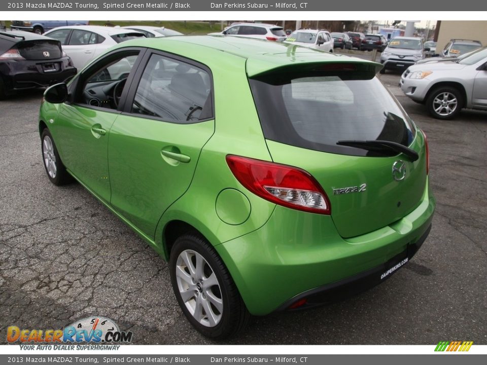 2013 Mazda MAZDA2 Touring Spirted Green Metallic / Black Photo #7