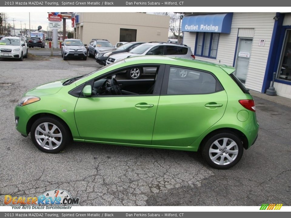 2013 Mazda MAZDA2 Touring Spirted Green Metallic / Black Photo #8