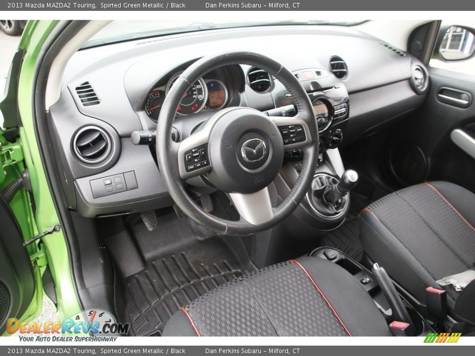 Black Interior - 2013 Mazda MAZDA2 Touring Photo #10