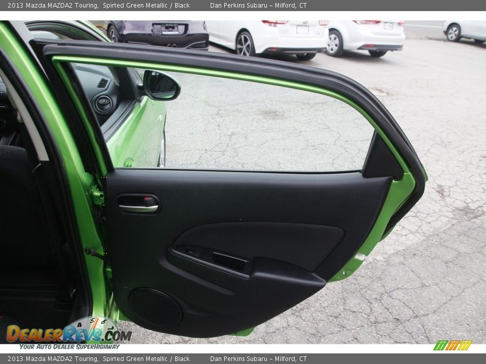 2013 Mazda MAZDA2 Touring Spirted Green Metallic / Black Photo #13