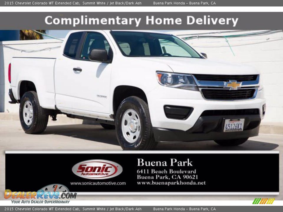 2015 Chevrolet Colorado WT Extended Cab Summit White / Jet Black/Dark Ash Photo #1