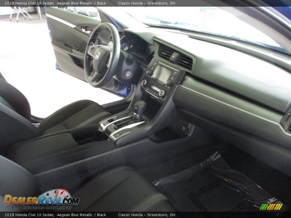 2018 Honda Civic LX Sedan Aegean Blue Metallic / Black Photo #15