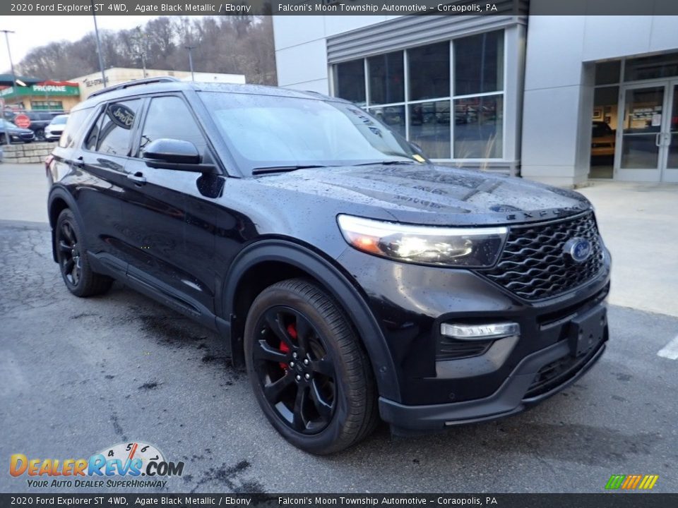 2020 Ford Explorer ST 4WD Agate Black Metallic / Ebony Photo #9