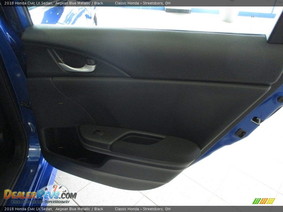 2018 Honda Civic LX Sedan Aegean Blue Metallic / Black Photo #17