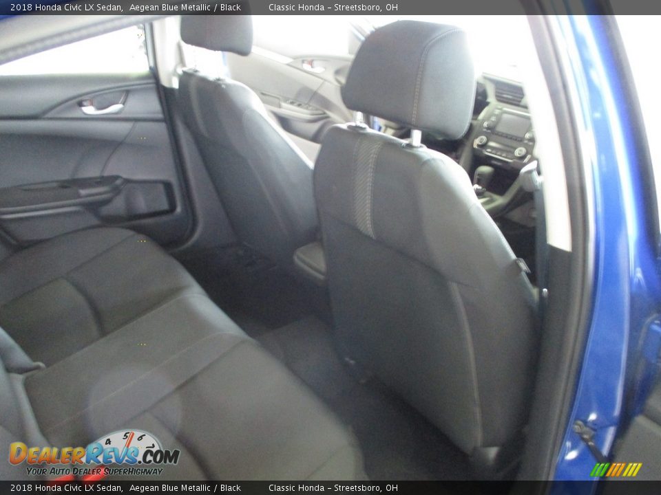 2018 Honda Civic LX Sedan Aegean Blue Metallic / Black Photo #18
