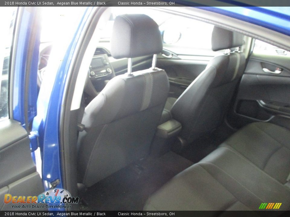 2018 Honda Civic LX Sedan Aegean Blue Metallic / Black Photo #23