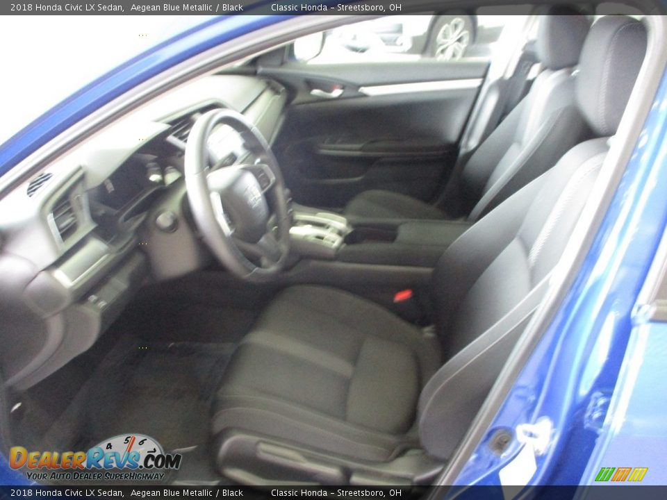 2018 Honda Civic LX Sedan Aegean Blue Metallic / Black Photo #27