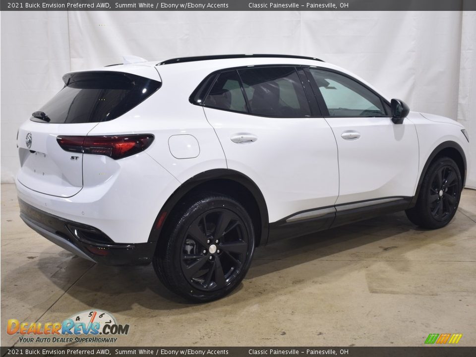 2021 Buick Envision Preferred AWD Summit White / Ebony w/Ebony Accents Photo #2