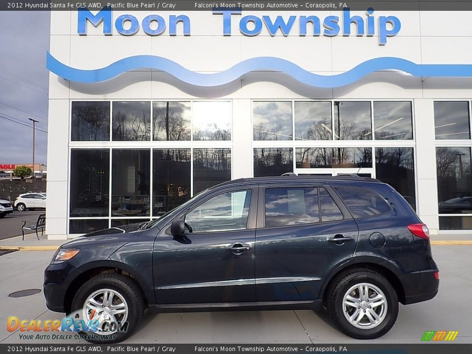 2012 Hyundai Santa Fe GLS AWD Pacific Blue Pearl / Gray Photo #1