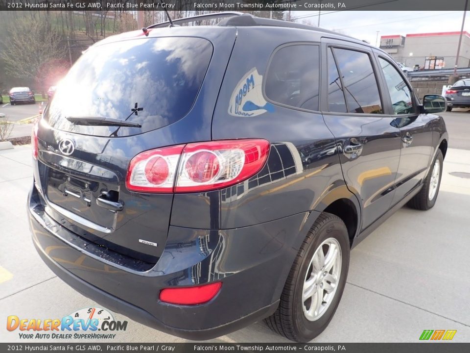 2012 Hyundai Santa Fe GLS AWD Pacific Blue Pearl / Gray Photo #5