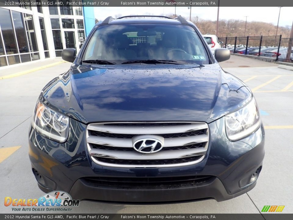 2012 Hyundai Santa Fe GLS AWD Pacific Blue Pearl / Gray Photo #7