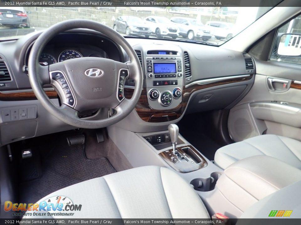 2012 Hyundai Santa Fe GLS AWD Pacific Blue Pearl / Gray Photo #17