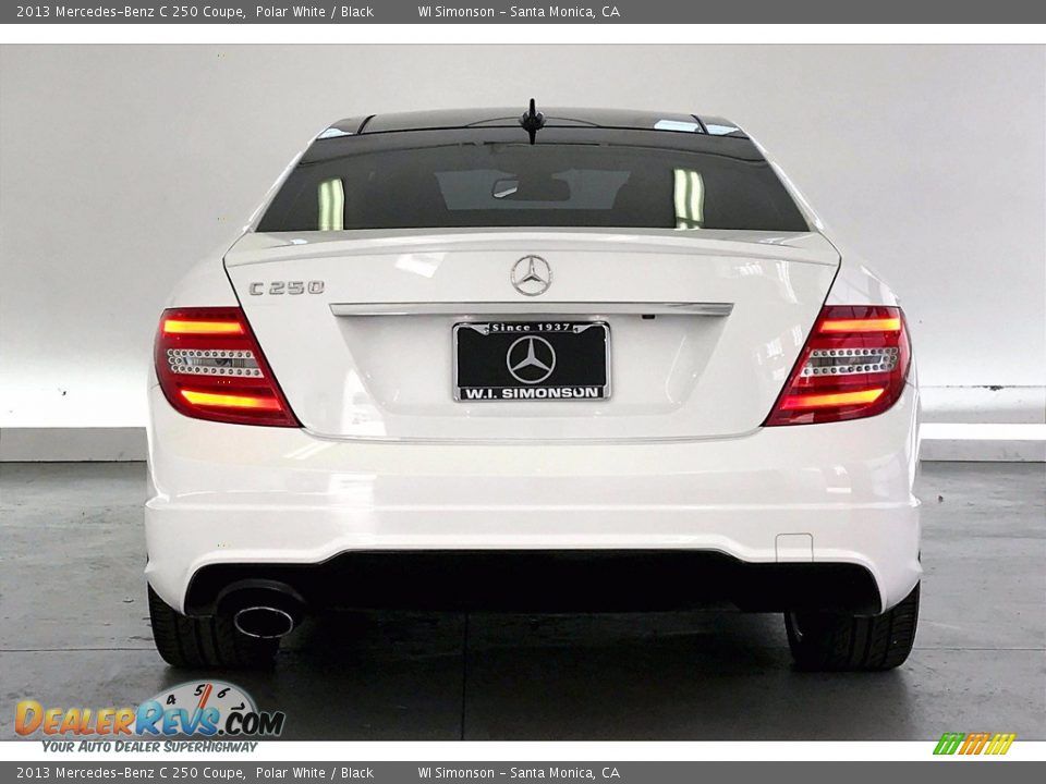 2013 Mercedes-Benz C 250 Coupe Polar White / Black Photo #3