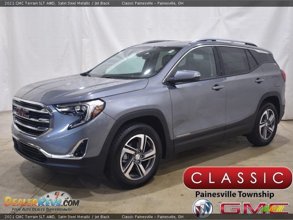 2021 GMC Terrain SLT AWD Satin Steel Metallic / Jet Black Photo #1