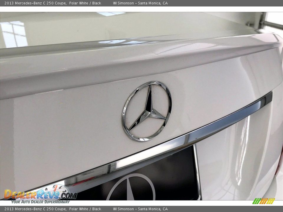 2013 Mercedes-Benz C 250 Coupe Polar White / Black Photo #7