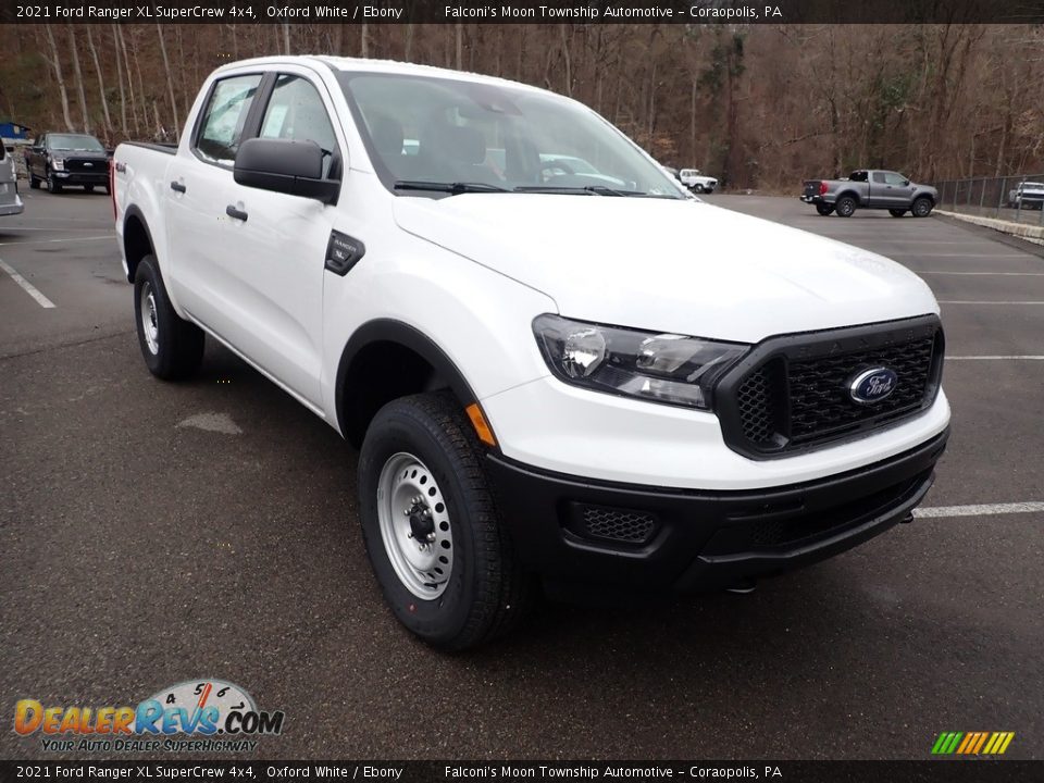 2021 Ford Ranger XL SuperCrew 4x4 Oxford White / Ebony Photo #3