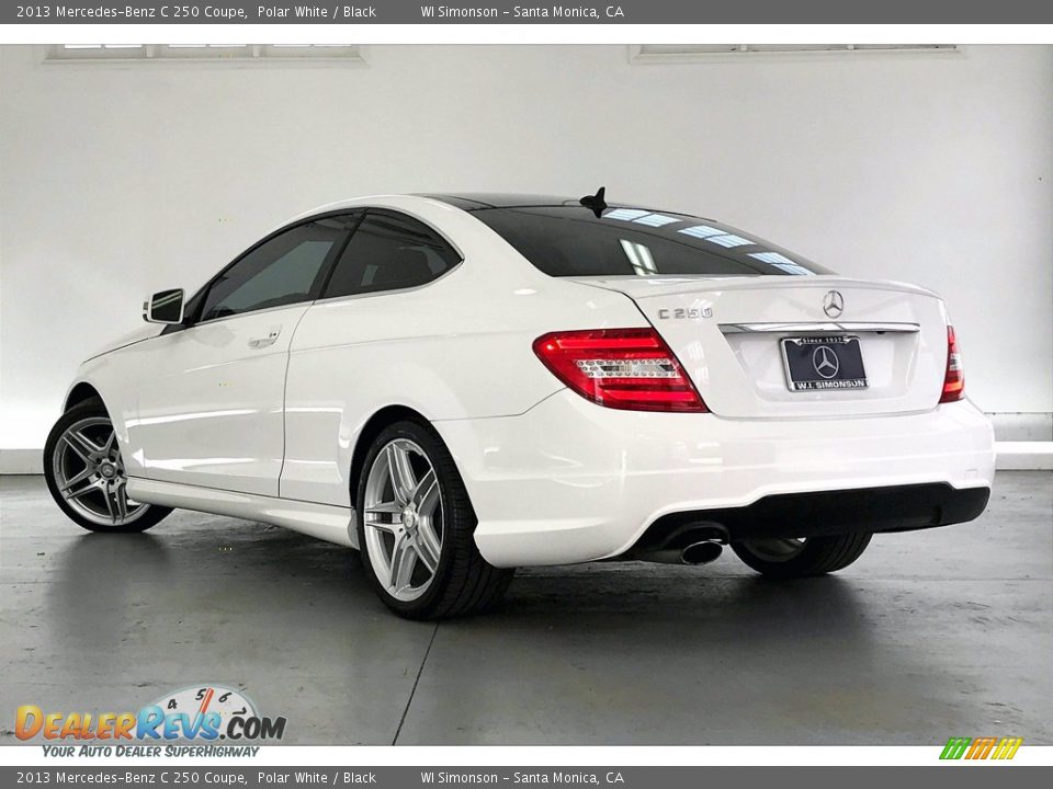 2013 Mercedes-Benz C 250 Coupe Polar White / Black Photo #10