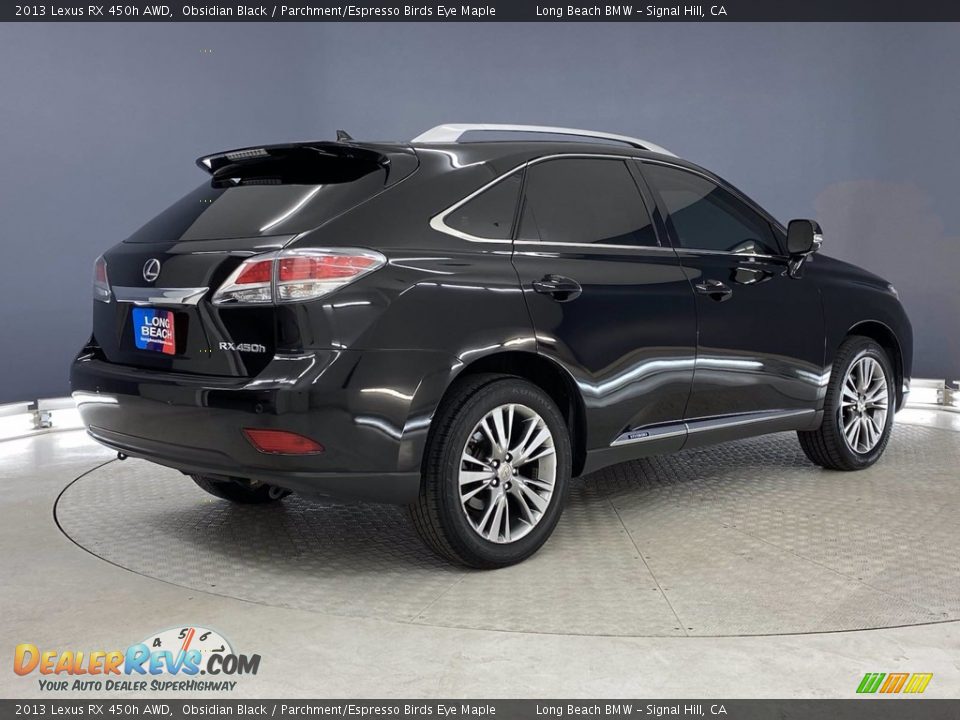 2013 Lexus RX 450h AWD Obsidian Black / Parchment/Espresso Birds Eye Maple Photo #5