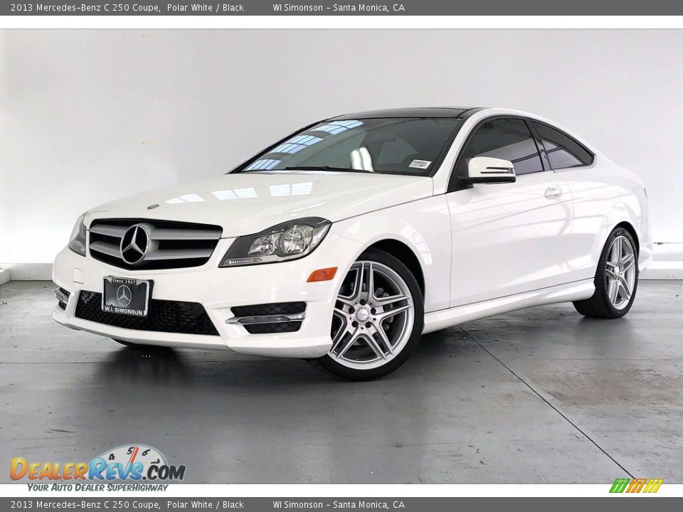 2013 Mercedes-Benz C 250 Coupe Polar White / Black Photo #12