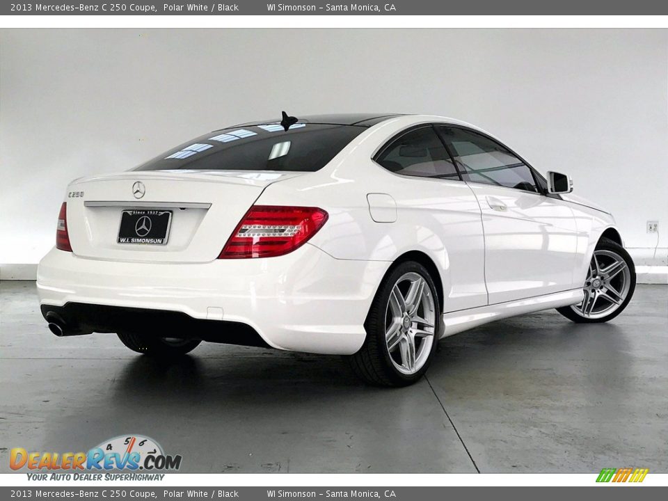 2013 Mercedes-Benz C 250 Coupe Polar White / Black Photo #13