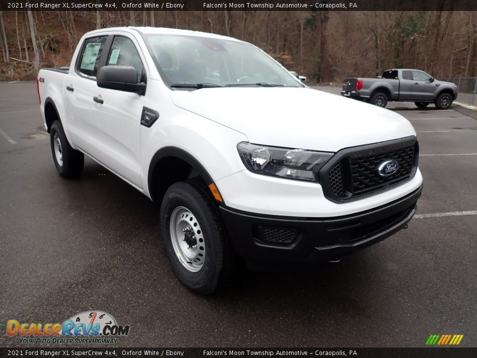 2021 Ford Ranger XL SuperCrew 4x4 Oxford White / Ebony Photo #3