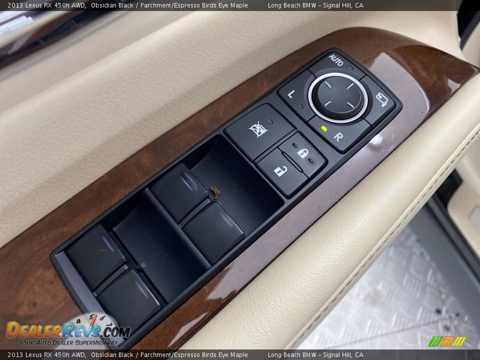 2013 Lexus RX 450h AWD Obsidian Black / Parchment/Espresso Birds Eye Maple Photo #14