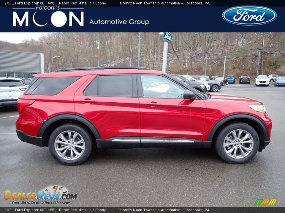 2021 Ford Explorer XLT 4WD Rapid Red Metallic / Ebony Photo #1