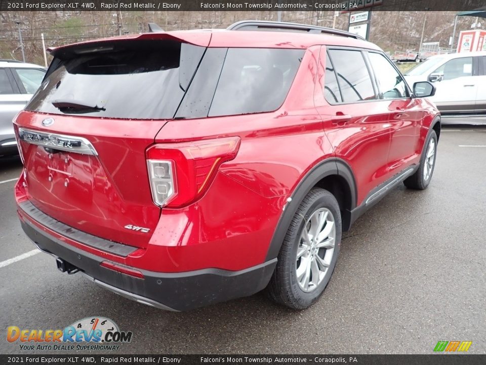 2021 Ford Explorer XLT 4WD Rapid Red Metallic / Ebony Photo #2