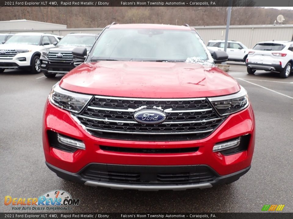 2021 Ford Explorer XLT 4WD Rapid Red Metallic / Ebony Photo #4