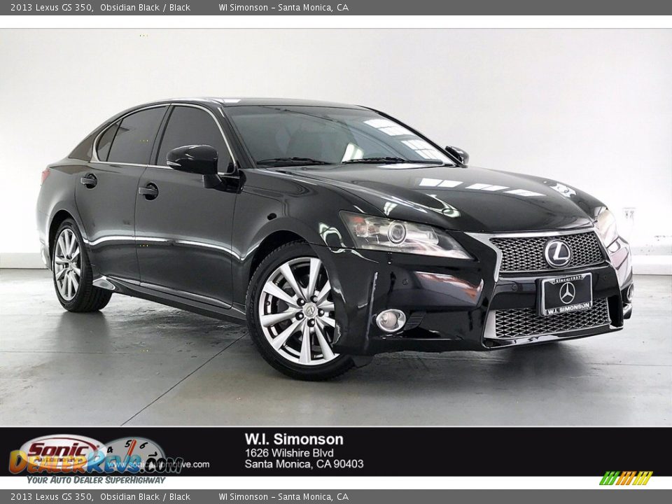 2013 Lexus GS 350 Obsidian Black / Black Photo #1