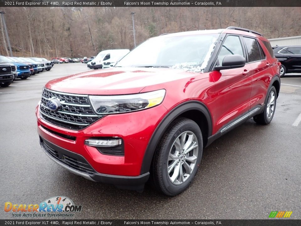 2021 Ford Explorer XLT 4WD Rapid Red Metallic / Ebony Photo #5