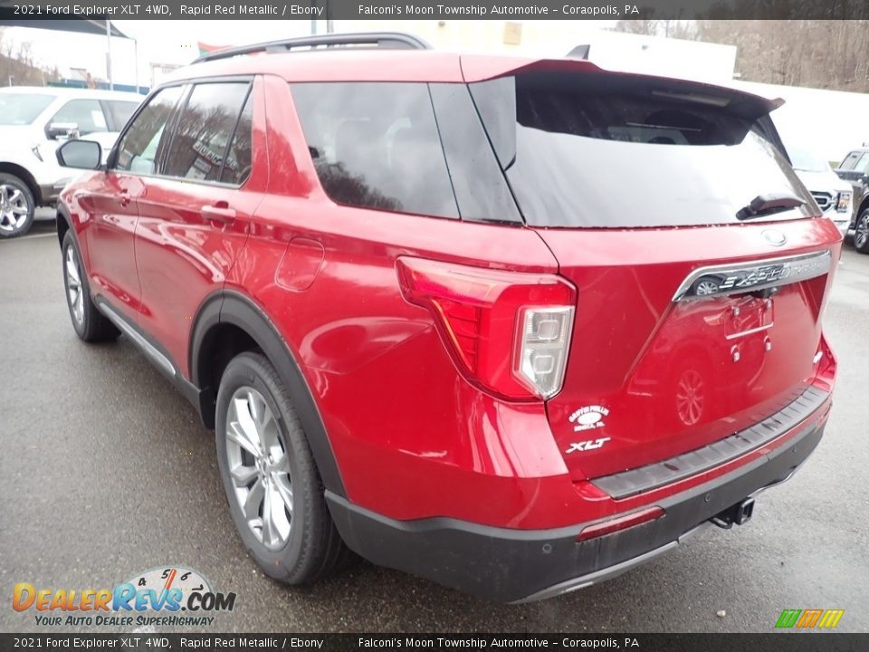 2021 Ford Explorer XLT 4WD Rapid Red Metallic / Ebony Photo #6