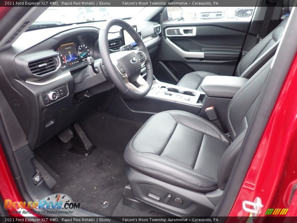 Front Seat of 2021 Ford Explorer XLT 4WD Photo #10