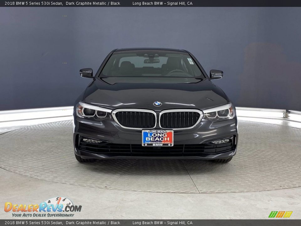 2018 BMW 5 Series 530i Sedan Dark Graphite Metallic / Black Photo #2