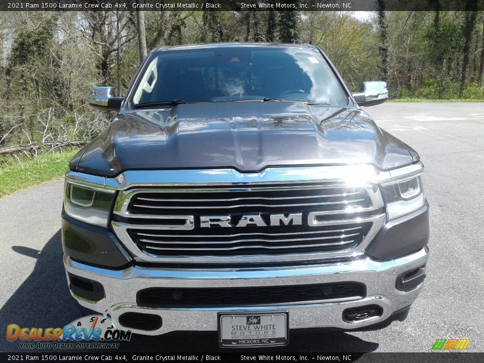 2021 Ram 1500 Laramie Crew Cab 4x4 Granite Crystal Metallic / Black Photo #4