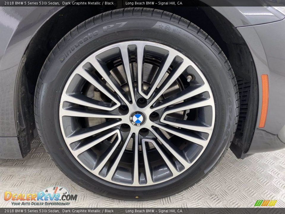 2018 BMW 5 Series 530i Sedan Dark Graphite Metallic / Black Photo #6