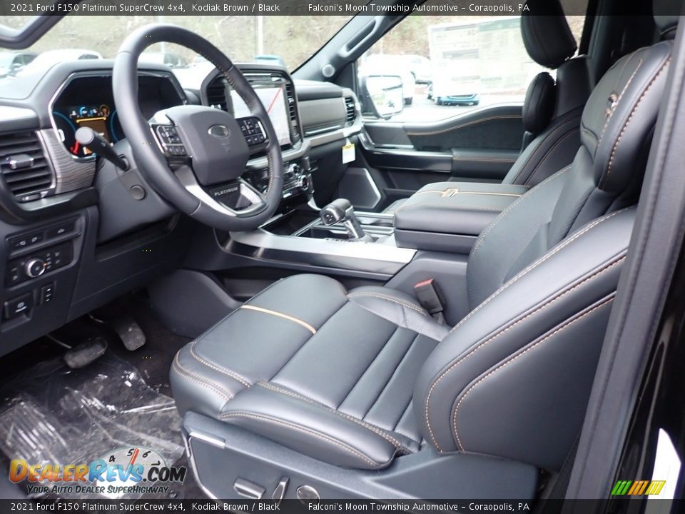 Black Interior - 2021 Ford F150 Platinum SuperCrew 4x4 Photo #9