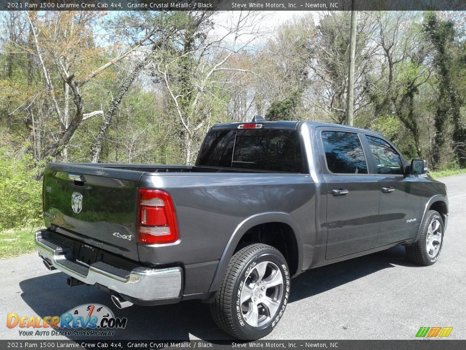 2021 Ram 1500 Laramie Crew Cab 4x4 Granite Crystal Metallic / Black Photo #7