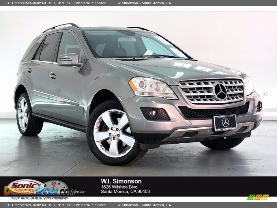 2011 Mercedes-Benz ML 350 Iridium Silver Metallic / Black Photo #1