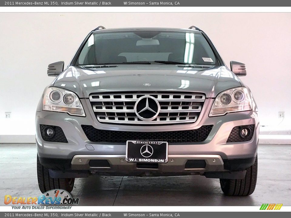 2011 Mercedes-Benz ML 350 Iridium Silver Metallic / Black Photo #2